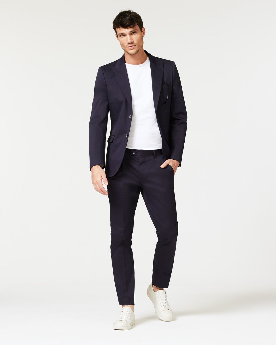 Navy Slim Stretch Tailored Suit Pant